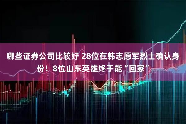 哪些证券公司比较好 28位在韩志愿军烈士确认身份！8位山东英雄终于能“回家”