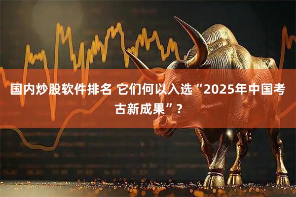 国内炒股软件排名 它们何以入选“2025年中国考古新成果”？